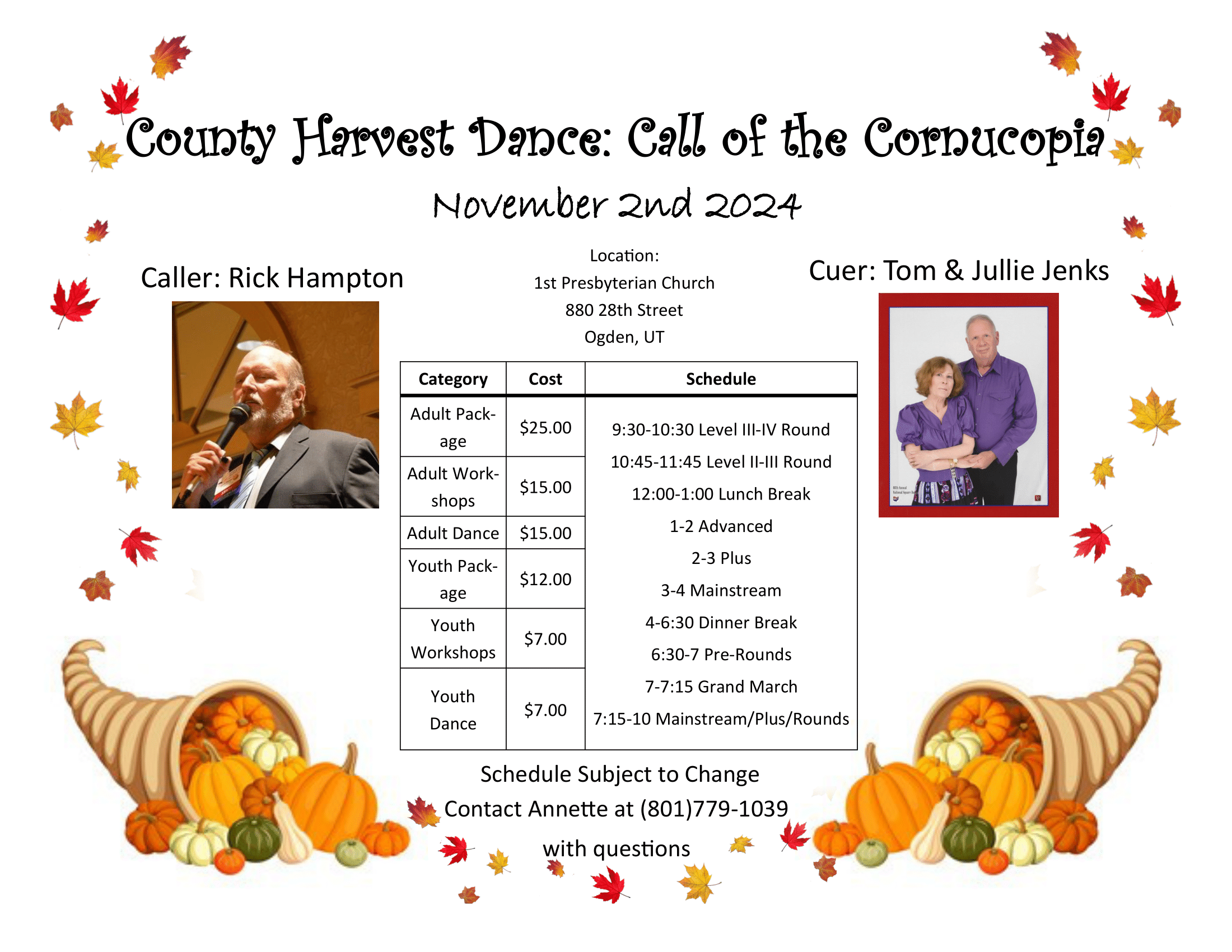 SCNU - County Harvest Dance: Call of the Cornucopia