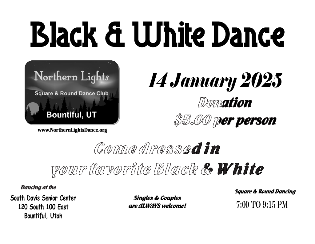 Northern Lights - Black & White Dance