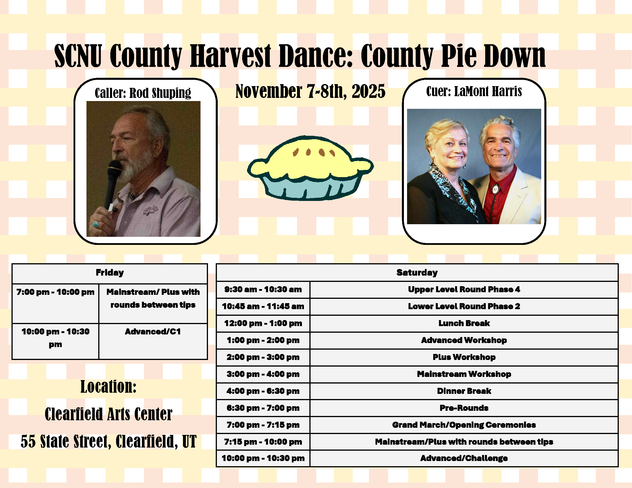 SCNU County Harvest Dance - County Pie Down