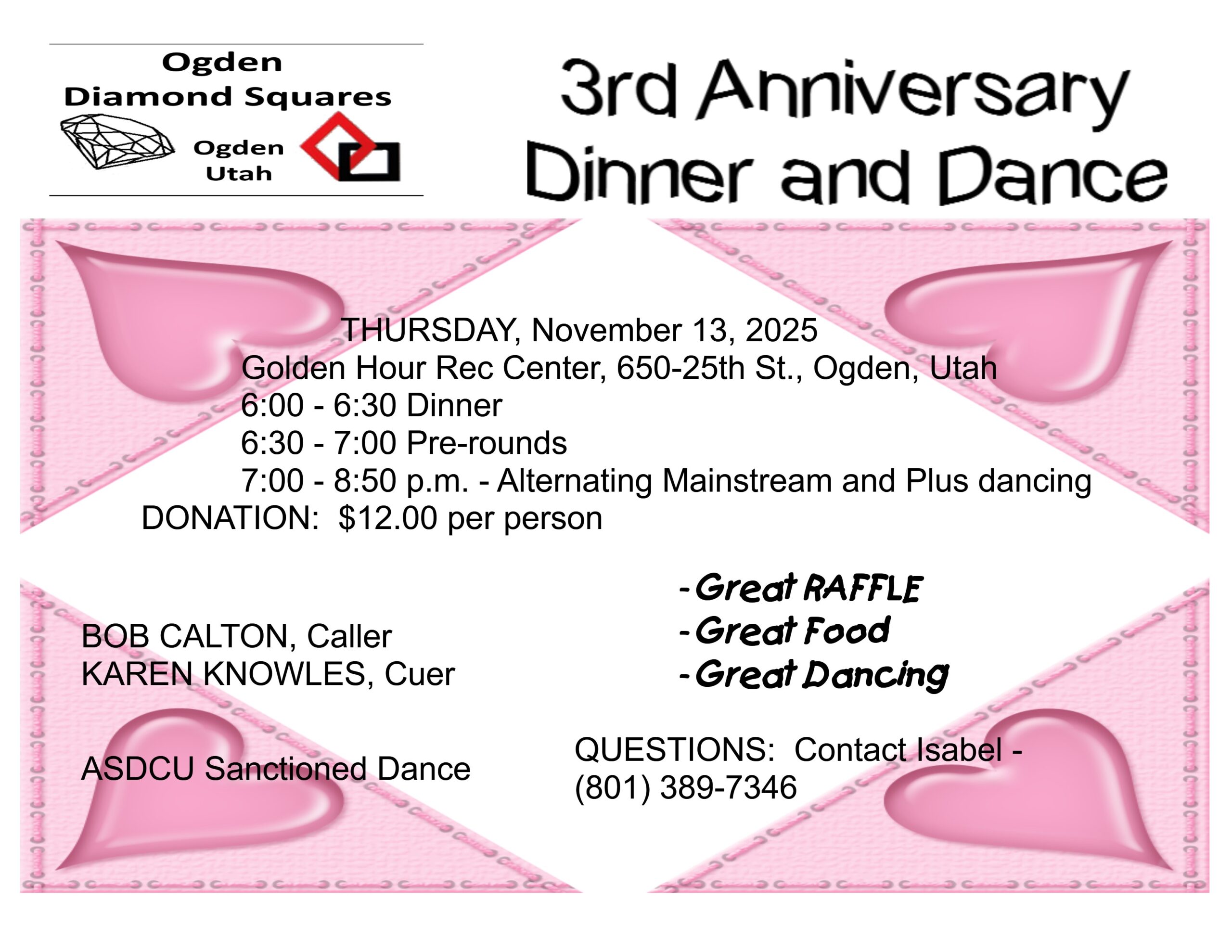 Ogden Diamond Squares - 3rd Anniversary Dance