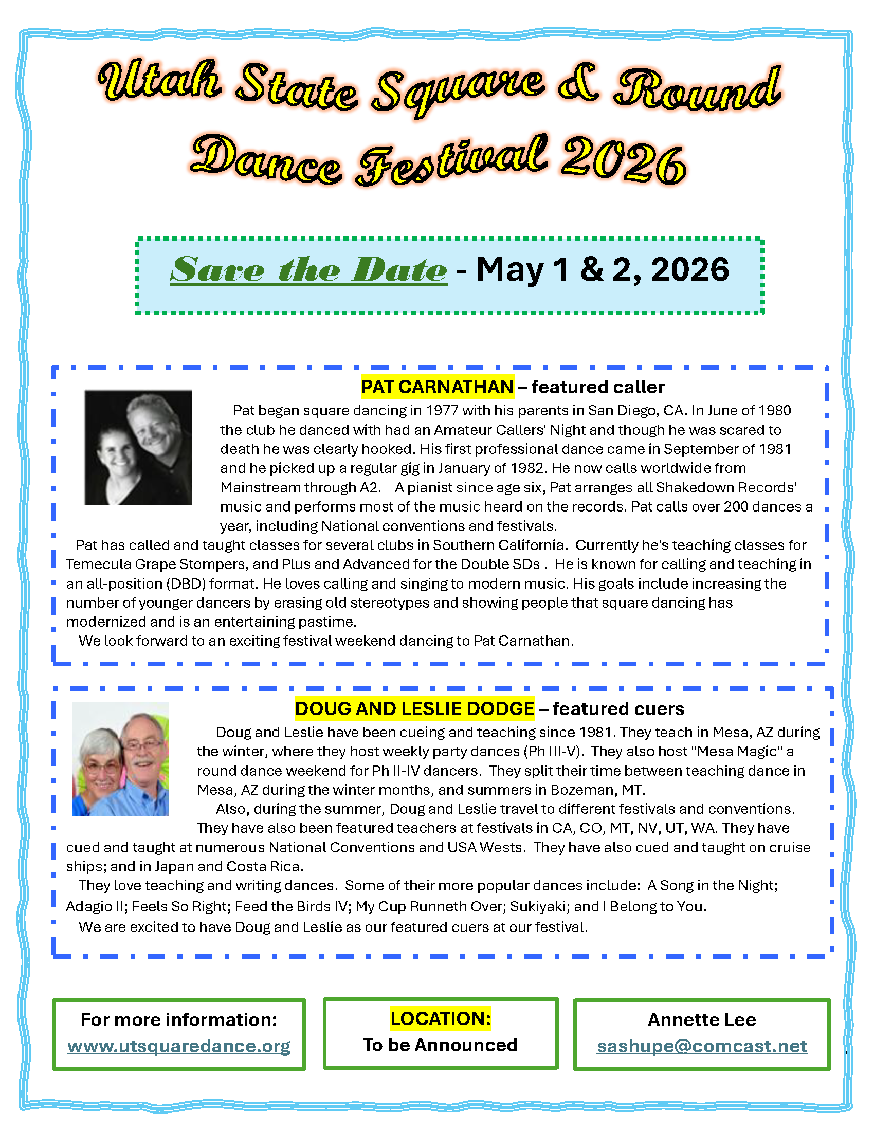 ASDCU - Utah State Square & Round Dance Festival 2026