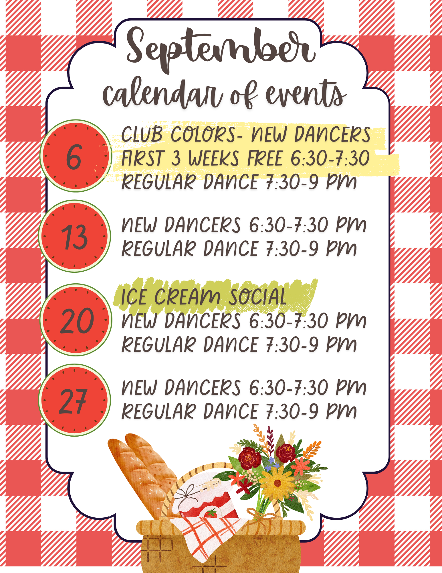 Rocketeers - September Schedule