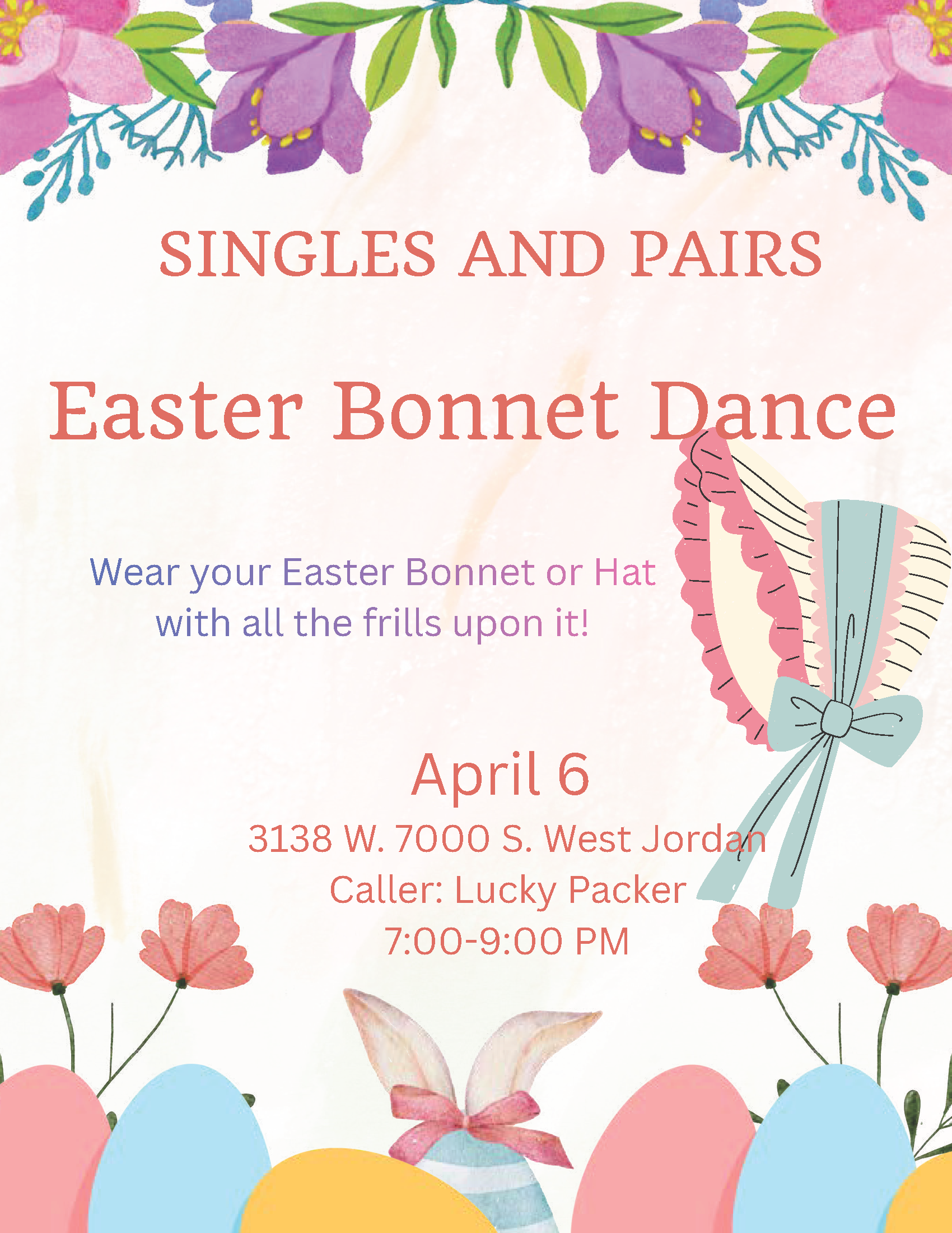 Singles and Pairs - Easter Bonnet Dance