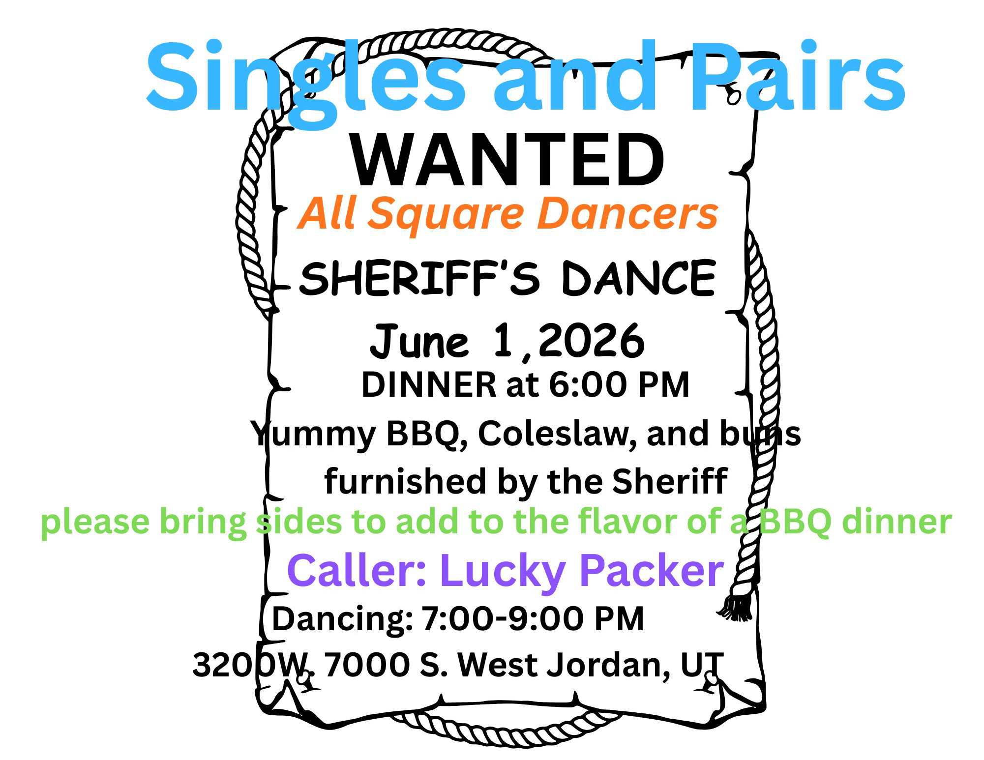 Singles and Pairs - Sheriff's Dance