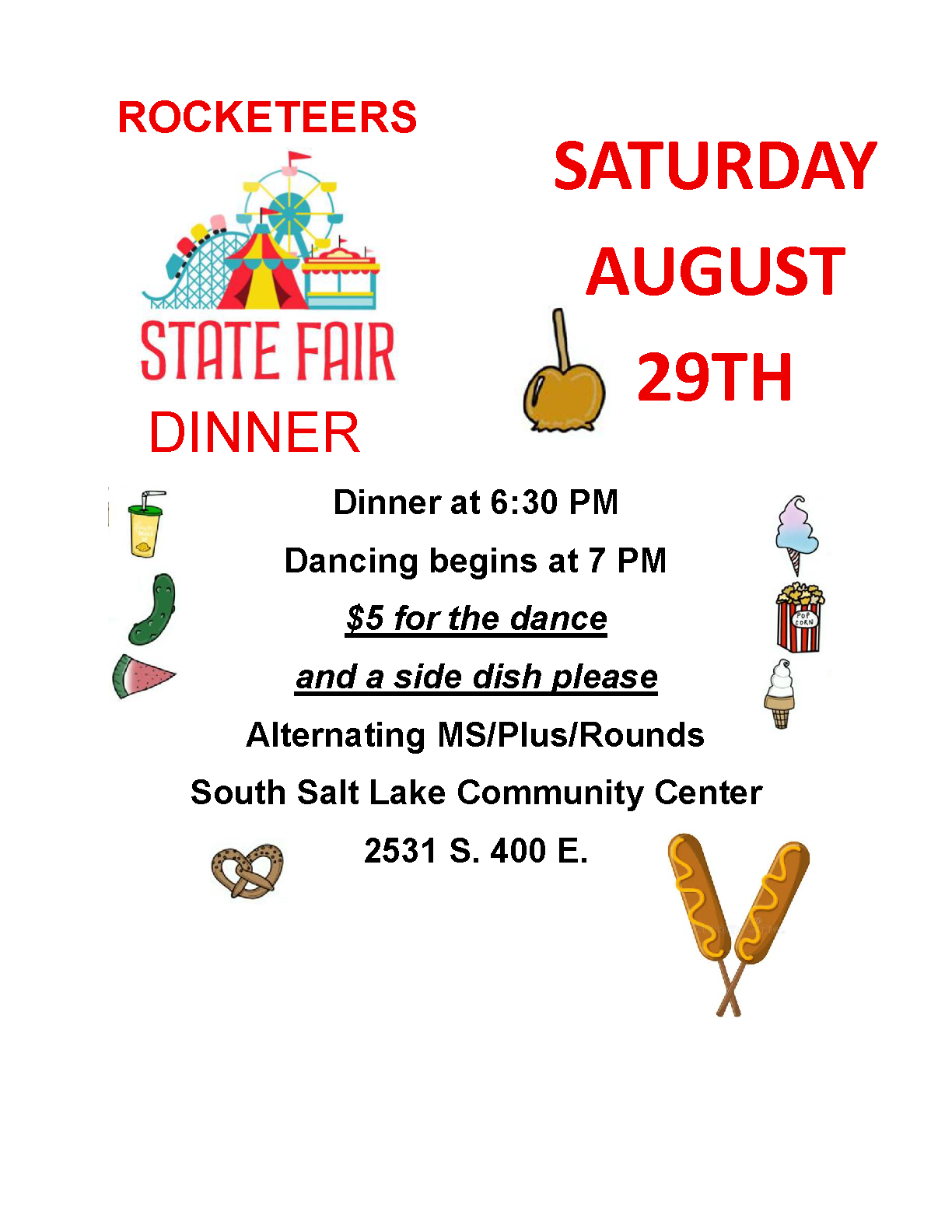 Rocketeers - State Fair Dinner